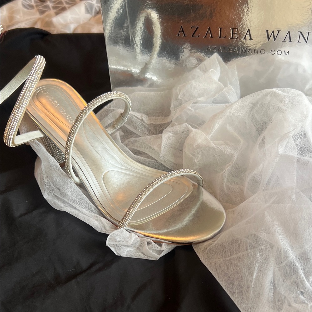 Azalea Wang Glamorous Silver Heels